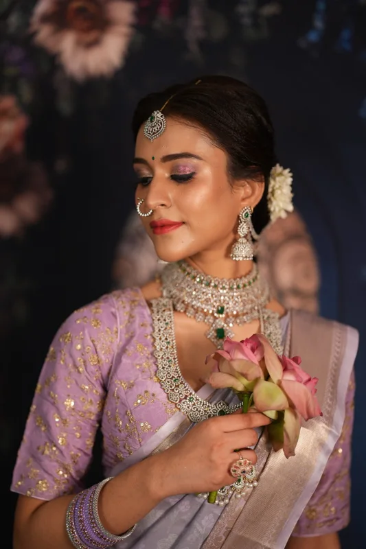 Soft pink bridal glow at Cheritan Makeup Studio and Academy