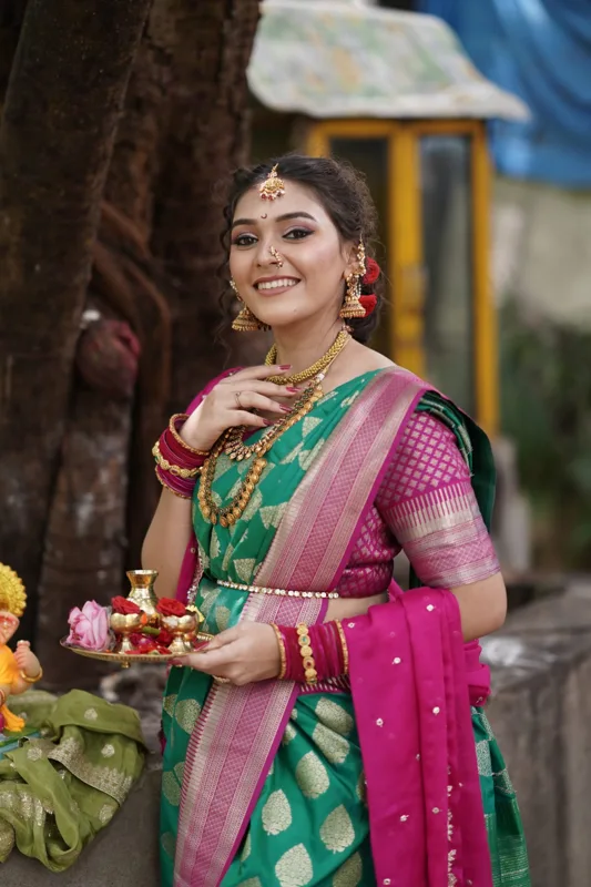 Grace in green at Cheritan Makeup Studio and Academy