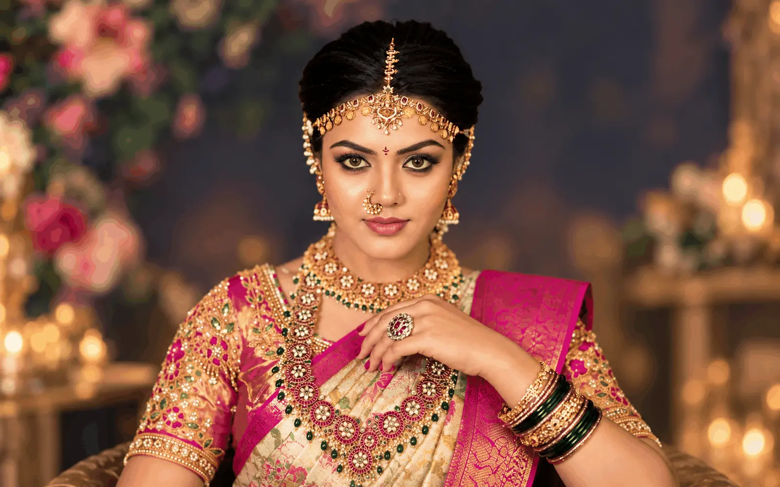 Traditional bridal makeup look by Cheritan Makeup Studio