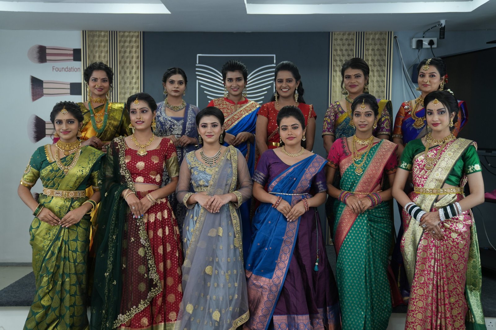 Cheritan makeup academy students practising professional makeup looks